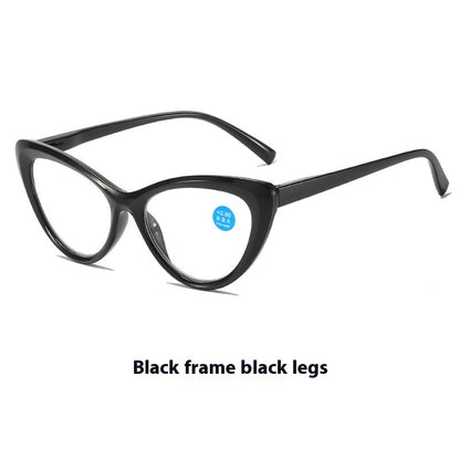 Womens Transparent Lens Cat Eye Reading Glasses