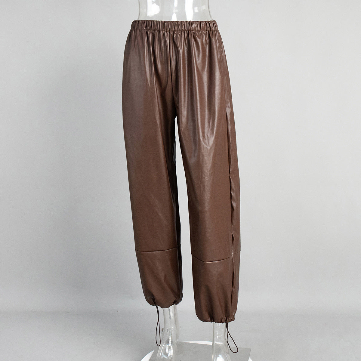 Chic Winter Leather Trousers