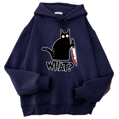 Women Angry Kittens Cat Hoodies