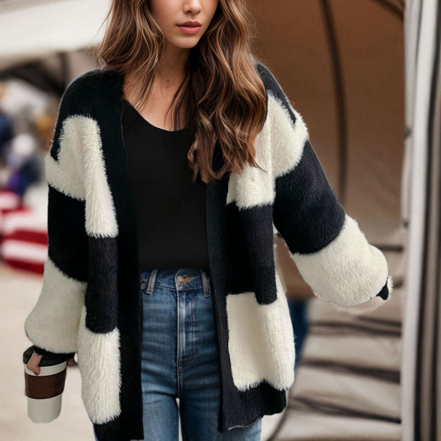 S 5XL Oversized V Neck Autumn Cardigan For Women