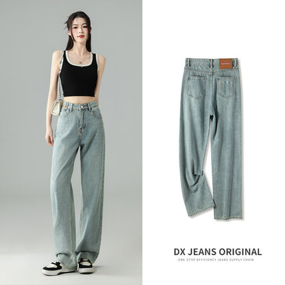 Womens Casual Straight Leg Jeans