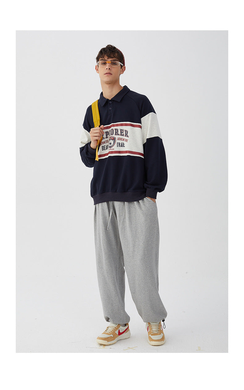 Barbearia Est 1946 Polo Collar Winter Sweatshirt For Women