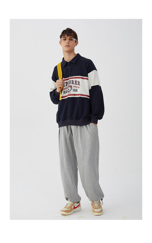 Barbearia Est 1946 Polo Collar Winter Sweatshirt For Women