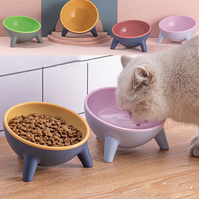 Transparent Non Slip Cat Bowls Feeder