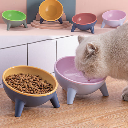 Transparent Non Slip Cat Bowls Feeder