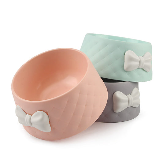 Cats 2 Pieces Front Ribbon Decor Sweety Bowl
