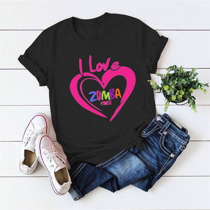 Women Funny Sport Dance Zumba Theme Summer T-Shirts