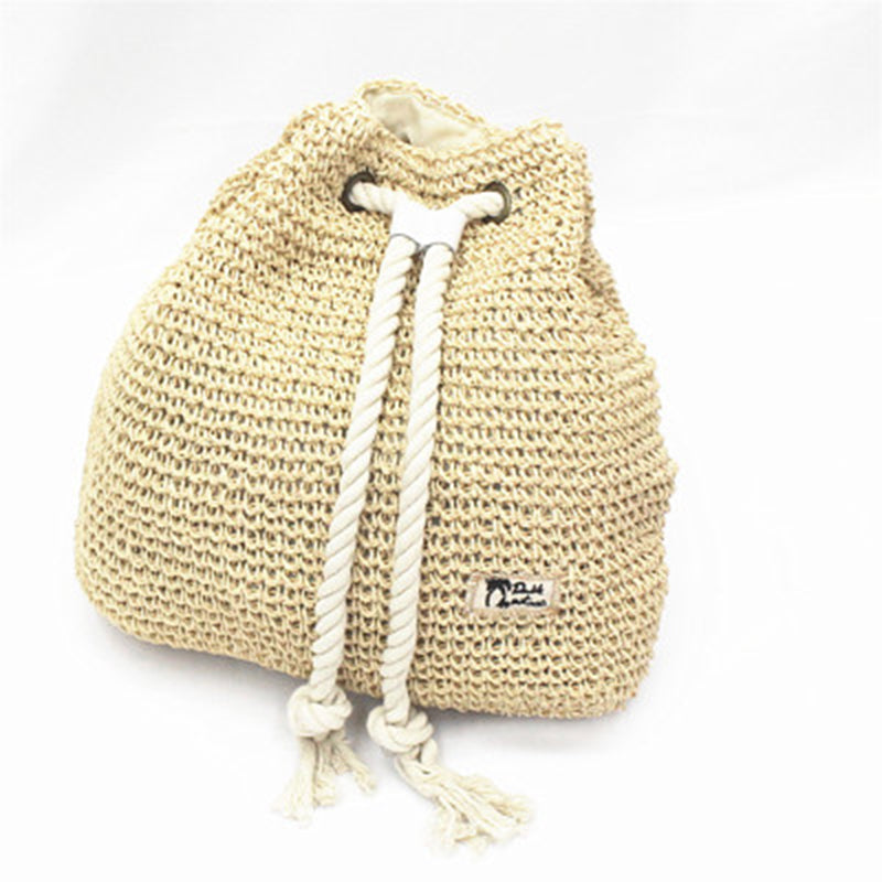 Beachbreeze Drawstring Weave Tote Bag