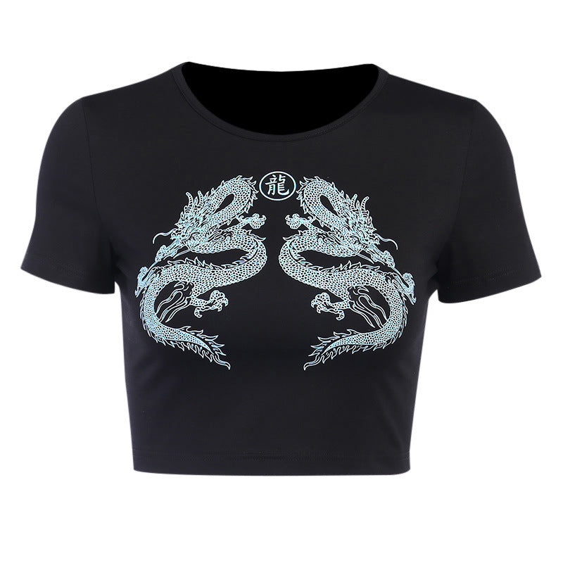 Womens Punk Style Dragon T Shirts