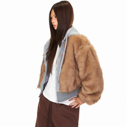 Irregular Style Casual Thick Warm Hooded Winter Coat For Women