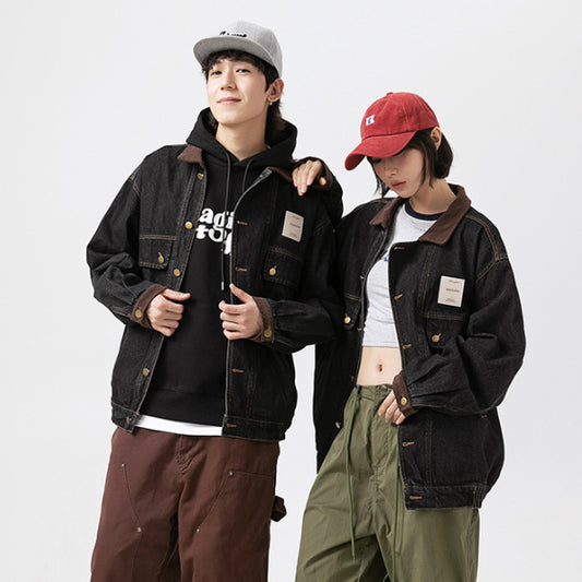 Flap Pocket Button Up Denim Jackets For Women