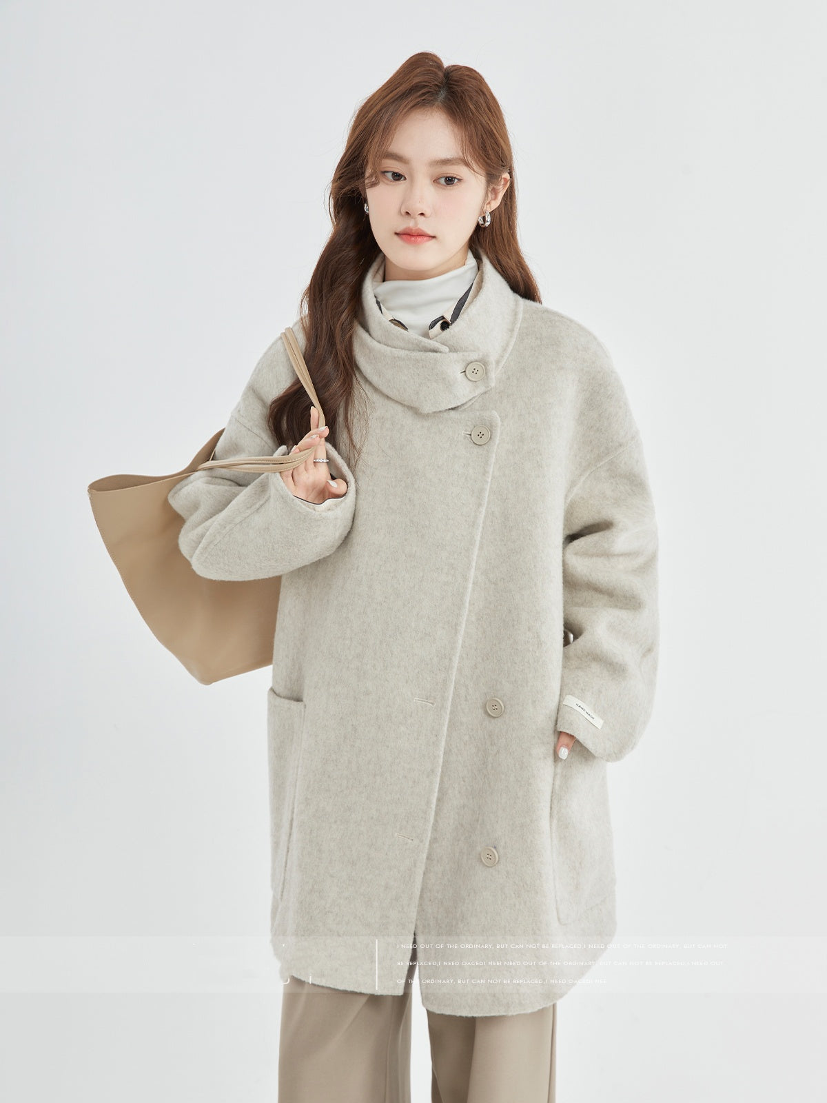Lady In Luxury Woolen Reversible Coat