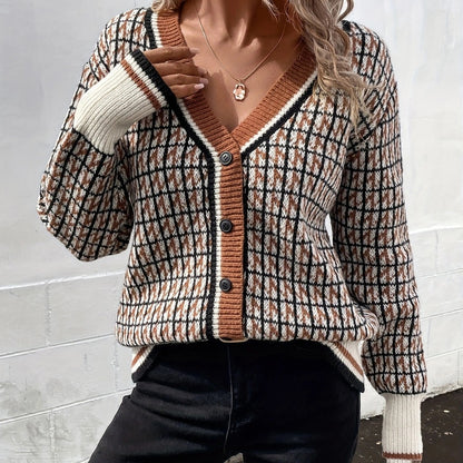 Womens V Neck Oversized Cardigan Sweater