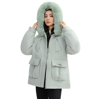 Thick Puffy Hooded Parka