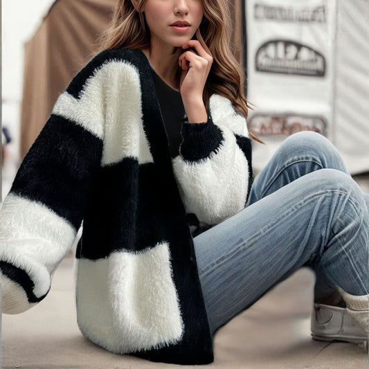 S 5XL Oversized V Neck Autumn Cardigan For Women