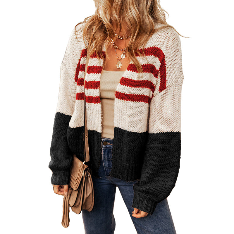 Chicharmony Color Contrast Cardigan