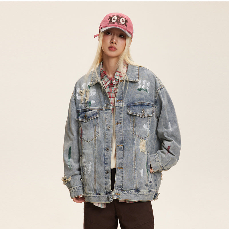 Womens Fashion Washed Denim Jackets