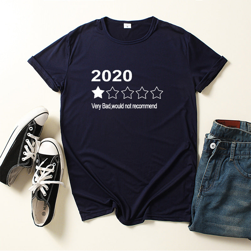 Womens Graphic Letter Print Tops