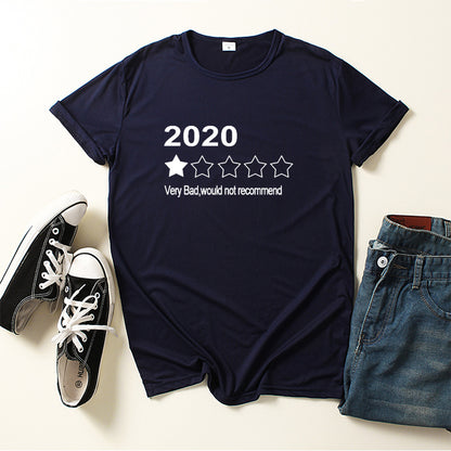 Womens Graphic Letter Print Tops