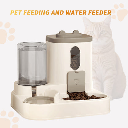 Cats Best Feeding Method Water Food Dispenser Bowls