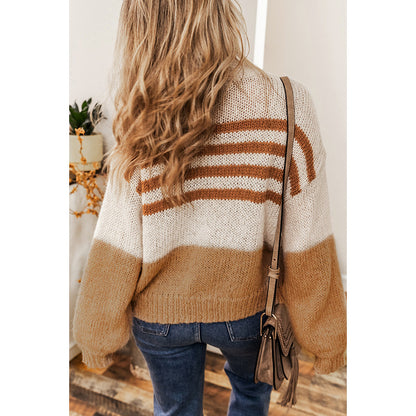 Chicharmony Color Contrast Cardigan
