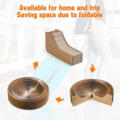 Grinding Claws Cardboard Round Cat Scratcher Pad