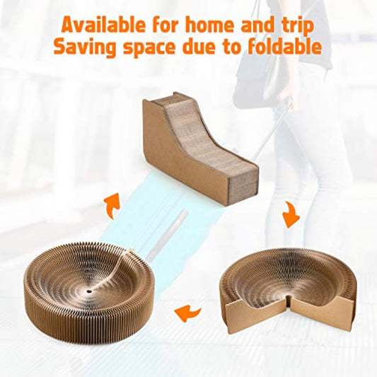 Grinding Claws Cardboard Round Cat Scratcher Pad