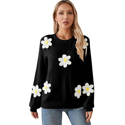 Womens Casual O Neck Knitted Sweaters