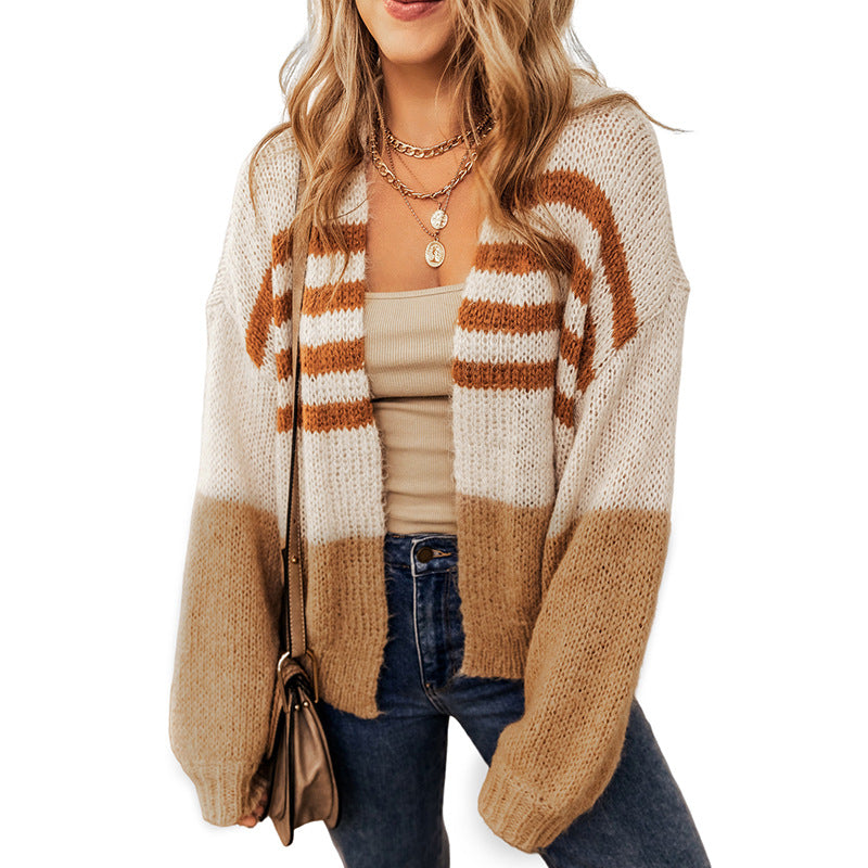 Chicharmony Color Contrast Cardigan