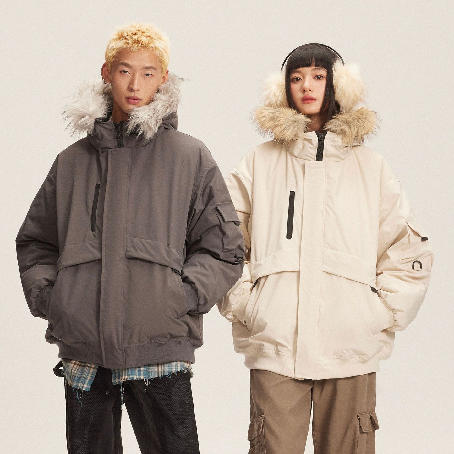 Cotton Padded Hooded Parka