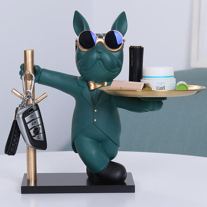 Key Holder Big Mouth Black Dog Sculptures