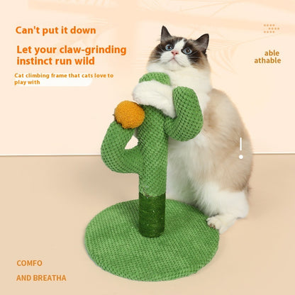 Adorable Cactus Cat Toy With Multiple Levels