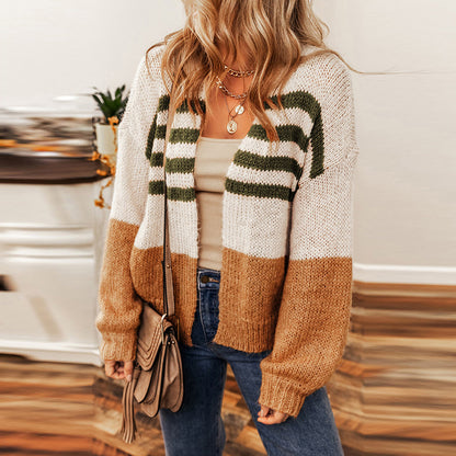 Chicharmony Color Contrast Cardigan