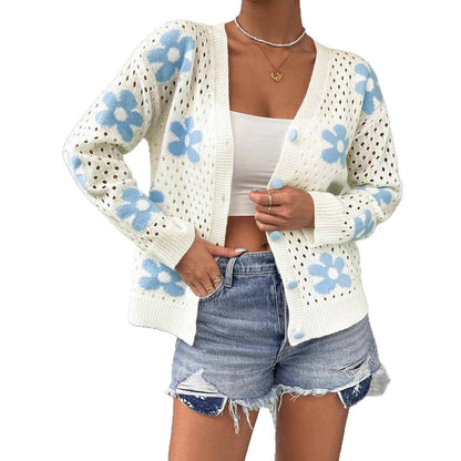 Womens Elegant Knitted Cardigan Sweaters