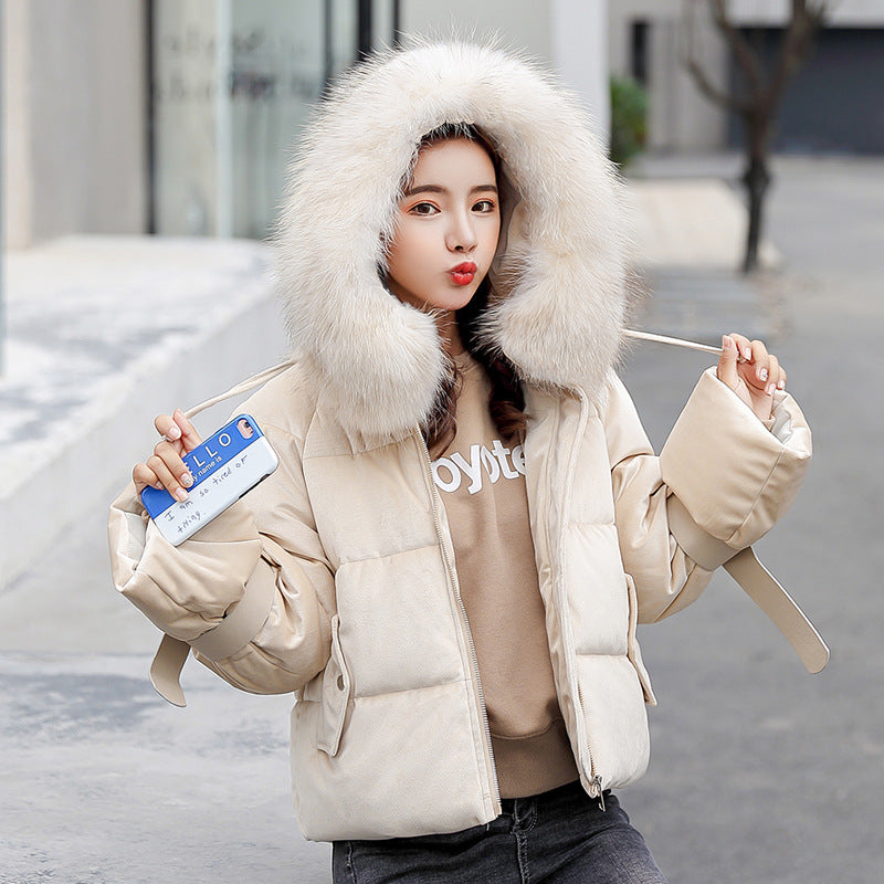 Fur Hooded Outwear Coat