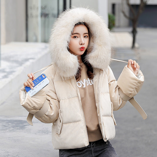 Fur Hooded Outwear Coat