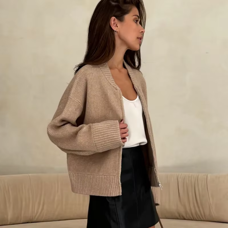 Trendy Casual O-Neck 2025 Vintage Knit Cardigan