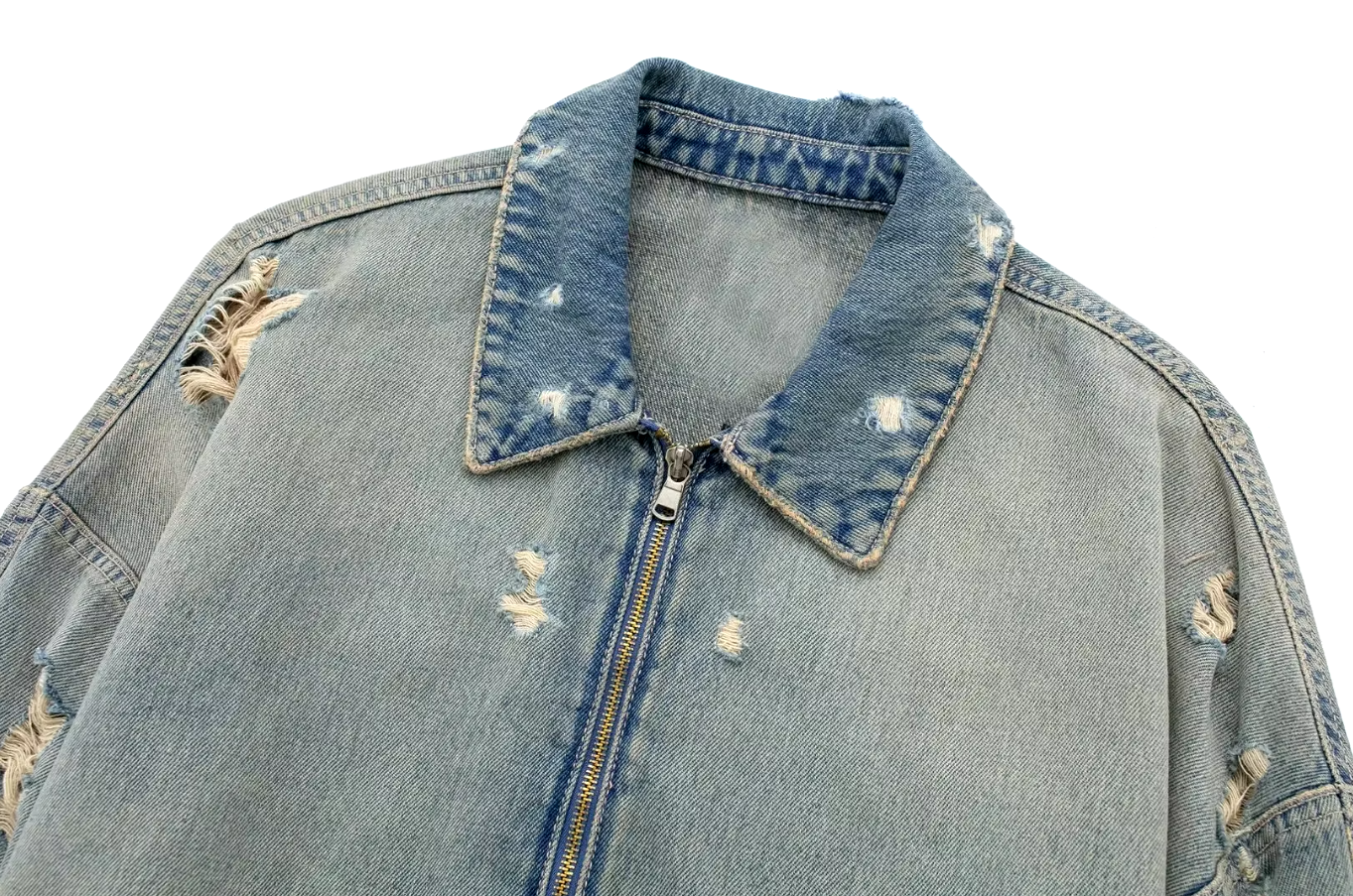 Urban Edge Distressed Denim Jacket