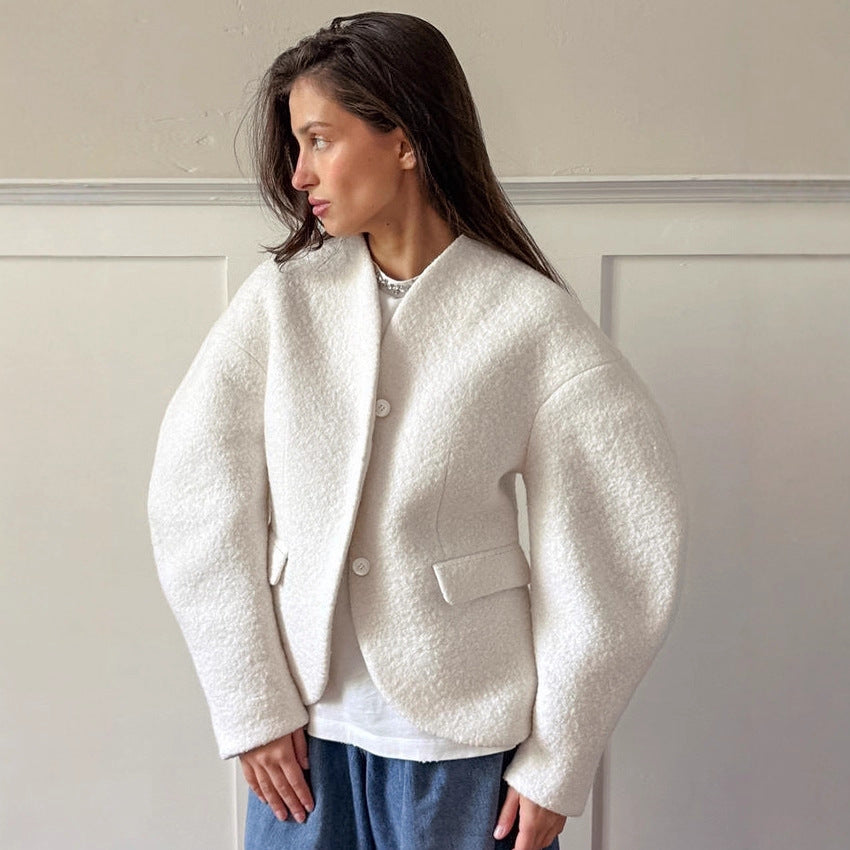 Citycharm Woolen Elegance Coat