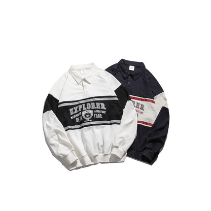 Barbearia Est 1946 Polo Collar Winter Sweatshirt For Women