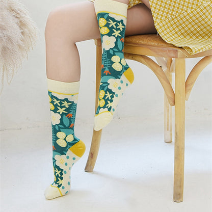 Cactus Cozy Crew Socks