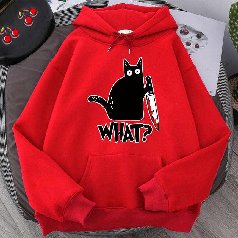 Women Angry Kittens Cat Hoodies