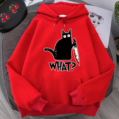 Women Angry Kittens Cat Hoodies