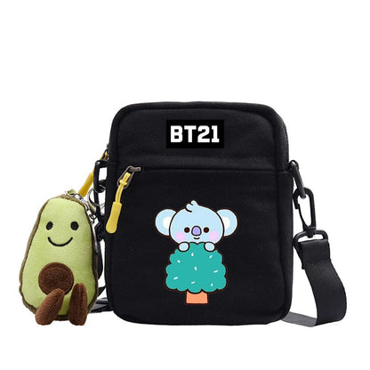 Cartoon Printed Messenger Bag For Outdoor Adventures