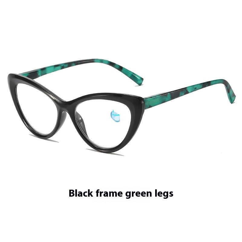 Womens Transparent Lens Cat Eye Reading Glasses