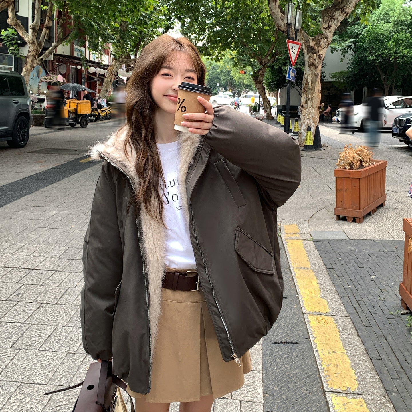 Vintage Style Hooded Parka