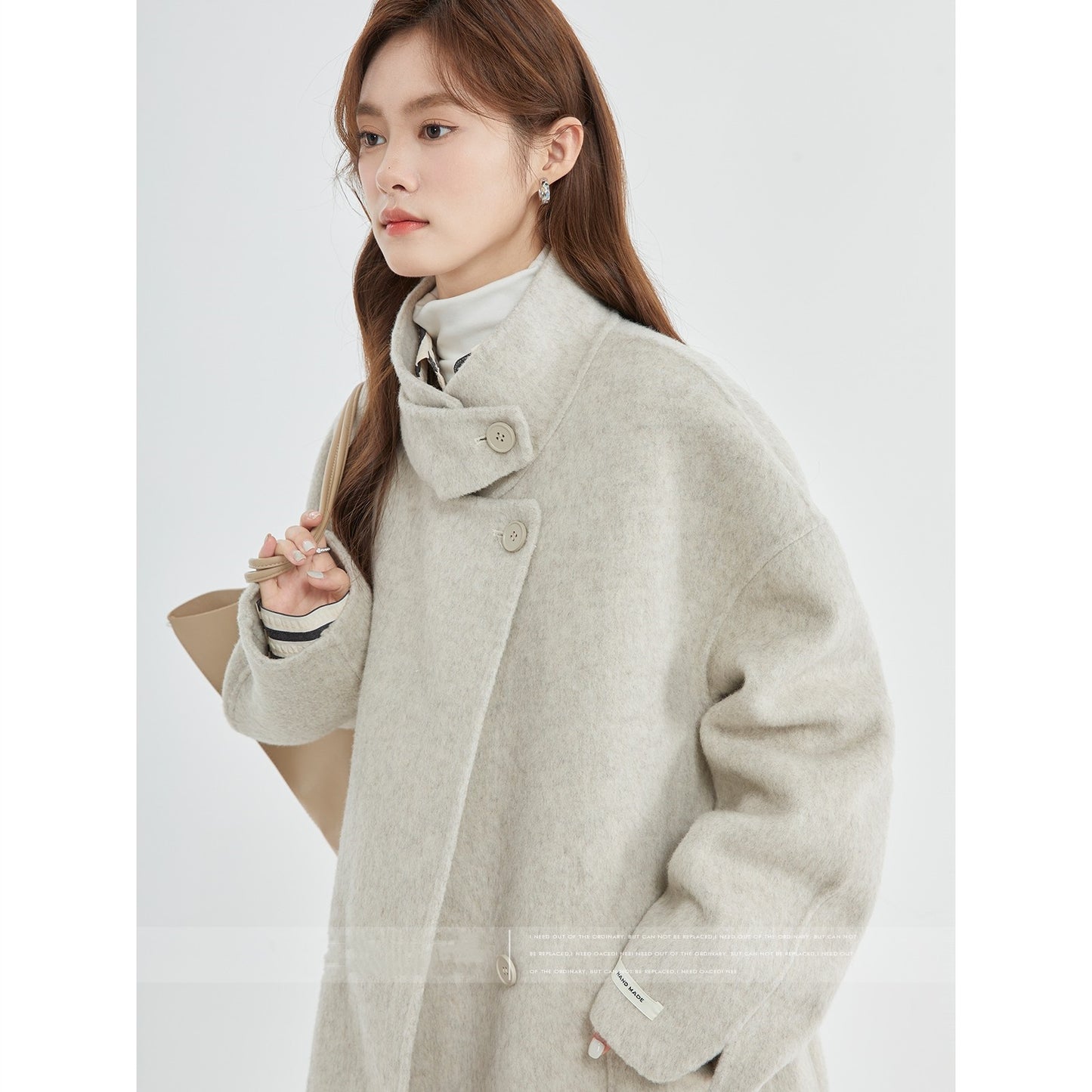 Lady In Luxury Woolen Reversible Coat
