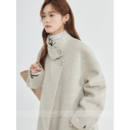 Lady In Luxury Woolen Reversible Coat