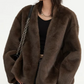 Chic Frosty Plush Overcoat