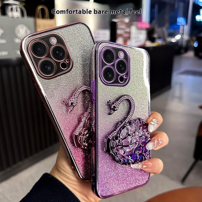 Gradient Swan Sparkle Case